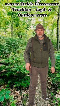 warme Strick-Fleeceweste Trachten – Jagd- & Outdoorweste von OS-Trachten